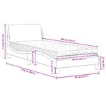 Casa si Gradina - Mobilier - Paturi si accesorii - Paturi - Pat cu saltea, verde inchis, 90x200 cm, catifea - Infinity.ro