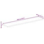 Casa si Gradina - Constructii - Lemn constructii - Placi lemn - Blat de masa, 180x40x3,8cm, dreptunghiular, lemn masiv reciclat - Infinity.ro