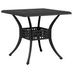 Casa si Gradina - Gradina si terasa - Mobilier exterior - Seturi mobila gradina - Set mobilier de gradina, 5 piese, negru, aluminiu turnat - Infinity.ro