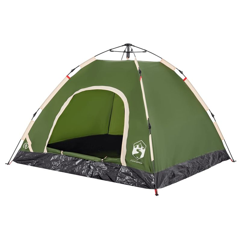 Sport si Outdoor - Camping - Corturi camping - Cort de camping pentru 3 persoane, setare rapida, verde - Infinity.ro