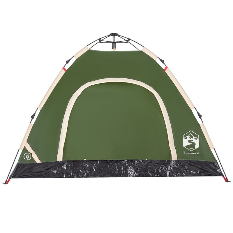 Sport si Outdoor - Camping - Corturi camping - Cort de camping pentru 3 persoane, setare rapida, verde - Infinity.ro