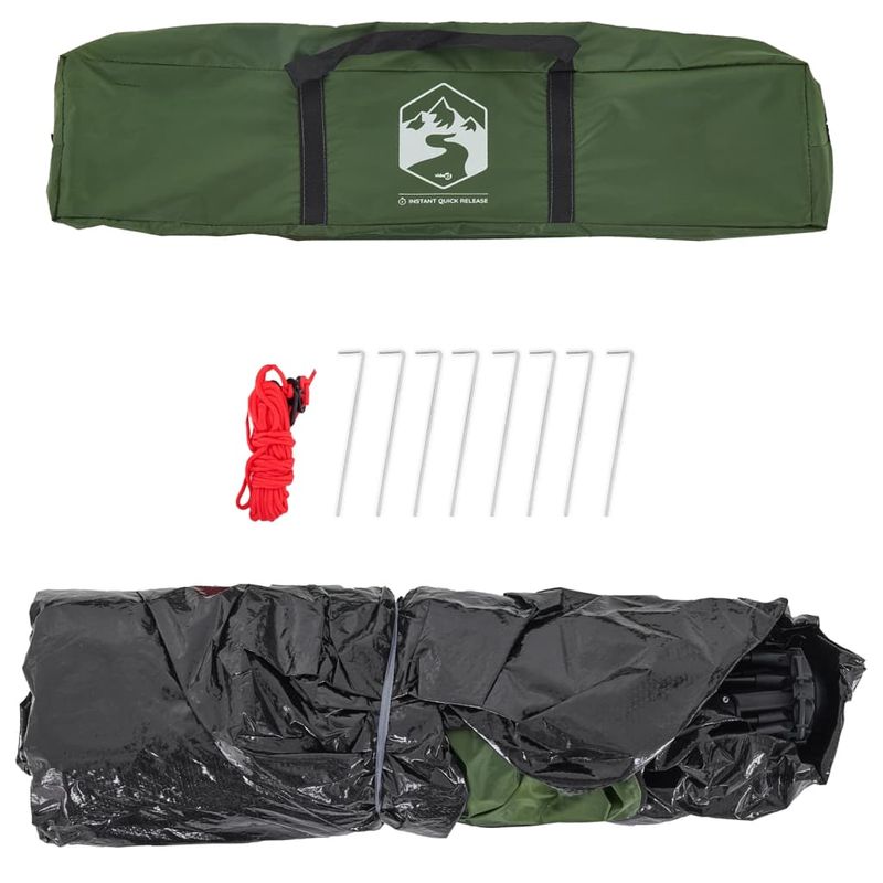 Sport si Outdoor - Camping - Corturi camping - Cort de camping pentru 3 persoane, setare rapida, verde - Infinity.ro