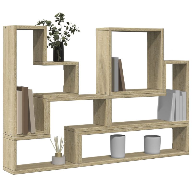 Casa si Gradina - Mobilier - Biblioteci si rafturi - Rafturi - Raft de perete, stejar sonoma, 96x12x64 cm, PAL - Infinity.ro
