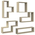 Casa si Gradina - Mobilier - Biblioteci si rafturi - Rafturi - Raft de perete, stejar sonoma, 96x12x64 cm, PAL - Infinity.ro