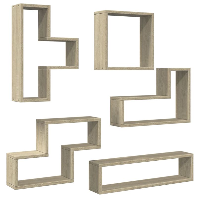 Casa si Gradina - Mobilier - Biblioteci si rafturi - Rafturi - Raft de perete, stejar sonoma, 96x12x64 cm, PAL - Infinity.ro