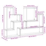 Casa si Gradina - Mobilier - Biblioteci si rafturi - Rafturi - Raft de perete, stejar sonoma, 96x12x64 cm, PAL - Infinity.ro