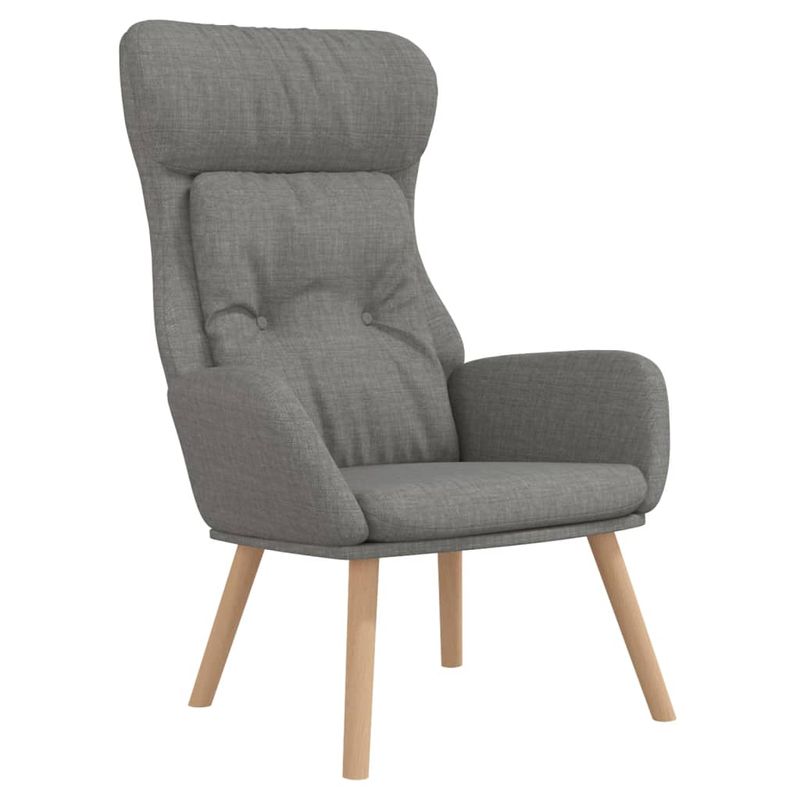 Casa si Gradina - Mobilier - Scaune si fotolii - Fotolii - Fotoliu de relaxare cu taburet, gri deschis, textil - Infinity.ro