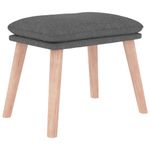 Casa si Gradina - Mobilier - Scaune si fotolii - Fotolii - Fotoliu de relaxare cu taburet, gri deschis, textil - Infinity.ro