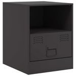 Casa si Gradina - Mobilier - Comode si corpuri - Noptiere - Noptiera, negru, 34,5x39x44 cm, otel - Infinity.ro