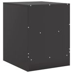 Casa si Gradina - Mobilier - Comode si corpuri - Noptiere - Noptiera, negru, 34,5x39x44 cm, otel - Infinity.ro