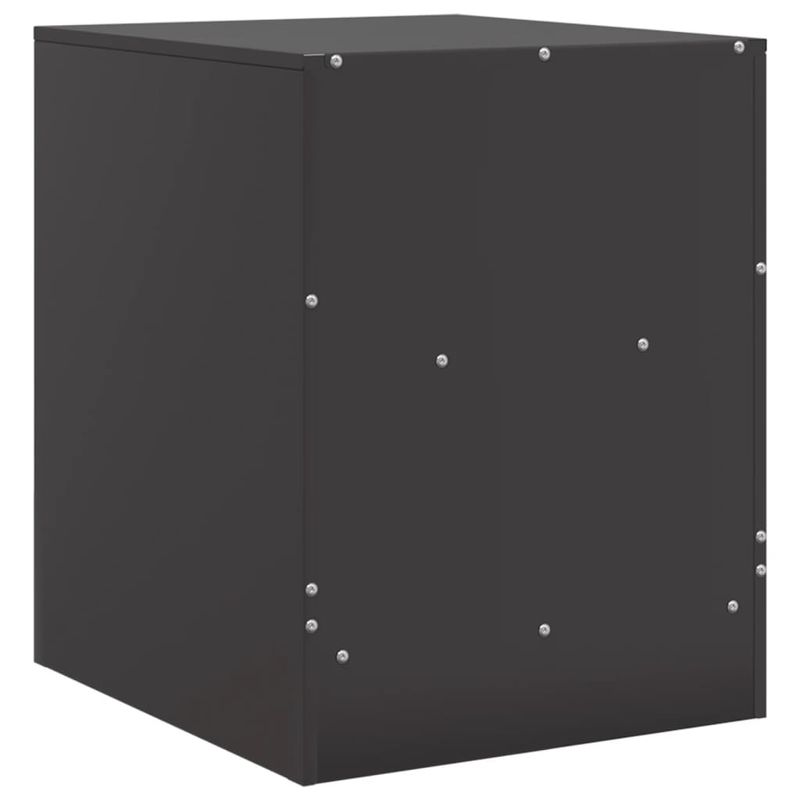 Casa si Gradina - Mobilier - Comode si corpuri - Noptiere - Noptiera, negru, 34,5x39x44 cm, otel - Infinity.ro