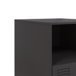 Casa si Gradina - Mobilier - Comode si corpuri - Noptiere - Noptiera, negru, 34,5x39x44 cm, otel - Infinity.ro