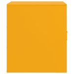 Casa si Gradina - Mobilier - Comode si corpuri - Noptiere - Noptiere, 2 buc., galben muștar mustar, 34,5x39x44 cm, otel - Infinity.ro