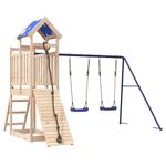 Jucarii, Copii si Bebe - Jucarii si jocuri - Jucarii de exterior - Spatii de joaca si accesorii - Set de joaca pentru exterior, lemn masiv de pin - Infinity.ro