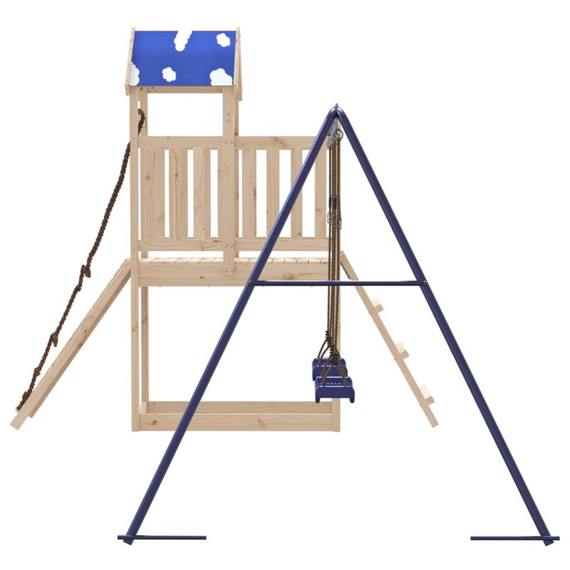Jucarii, Copii si Bebe - Jucarii si jocuri - Jucarii de exterior - Spatii de joaca si accesorii - Set de joaca pentru exterior, lemn masiv de pin - Infinity.ro
