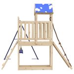 Jucarii, Copii si Bebe - Jucarii si jocuri - Jucarii de exterior - Spatii de joaca si accesorii - Set de joaca pentru exterior, lemn masiv de pin - Infinity.ro