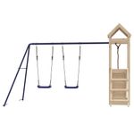 Jucarii, Copii si Bebe - Jucarii si jocuri - Jucarii de exterior - Spatii de joaca si accesorii - Set de joaca pentru exterior, lemn masiv de pin - Infinity.ro