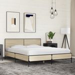 Casa si Gradina - Mobilier - Paturi si accesorii - Paturi - Cadru de pat, stejar sonoma, 150x200cm, lemn prelucrat si metal - Infinity.ro