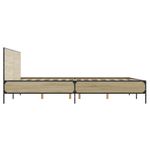 Casa si Gradina - Mobilier - Paturi si accesorii - Paturi - Cadru de pat, stejar sonoma, 150x200cm, lemn prelucrat si metal - Infinity.ro