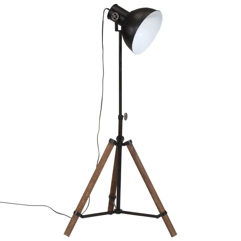 Casa si Gradina - Corpuri si surse de iluminat - Veioze si lampi - Lampadare - Lampa de podea 25 W, negru, 75x75x90-150 cm, E27 - Infinity.ro