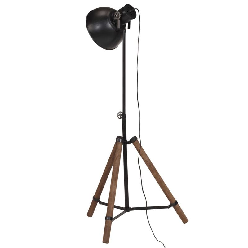 Casa si Gradina - Corpuri si surse de iluminat - Veioze si lampi - Lampadare - Lampa de podea 25 W, negru, 75x75x90-150 cm, E27 - Infinity.ro