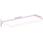 Casa si Gradina - Mobilier - Feronerie si accesorii mobila - Blat de masa, 70x50x3,8 cm, dreptunghiular, lemn masiv reciclat (multicolor) - Infinity.ro