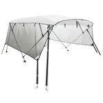 Auto si Moto - Ambarcatiuni - Accesorii ambarcatiuni - Parasolar Bimini 4 arcuri pereti din plasa 243x(185-198)x137 cm, alb - Infinity.ro