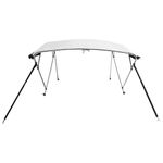 Auto si Moto - Ambarcatiuni - Accesorii ambarcatiuni - Parasolar Bimini 4 arcuri pereti din plasa 243x(185-198)x137 cm, alb - Infinity.ro