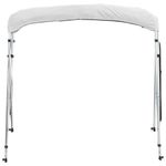 Auto si Moto - Ambarcatiuni - Accesorii ambarcatiuni - Parasolar Bimini 4 arcuri pereti din plasa 243x(185-198)x137 cm, alb - Infinity.ro