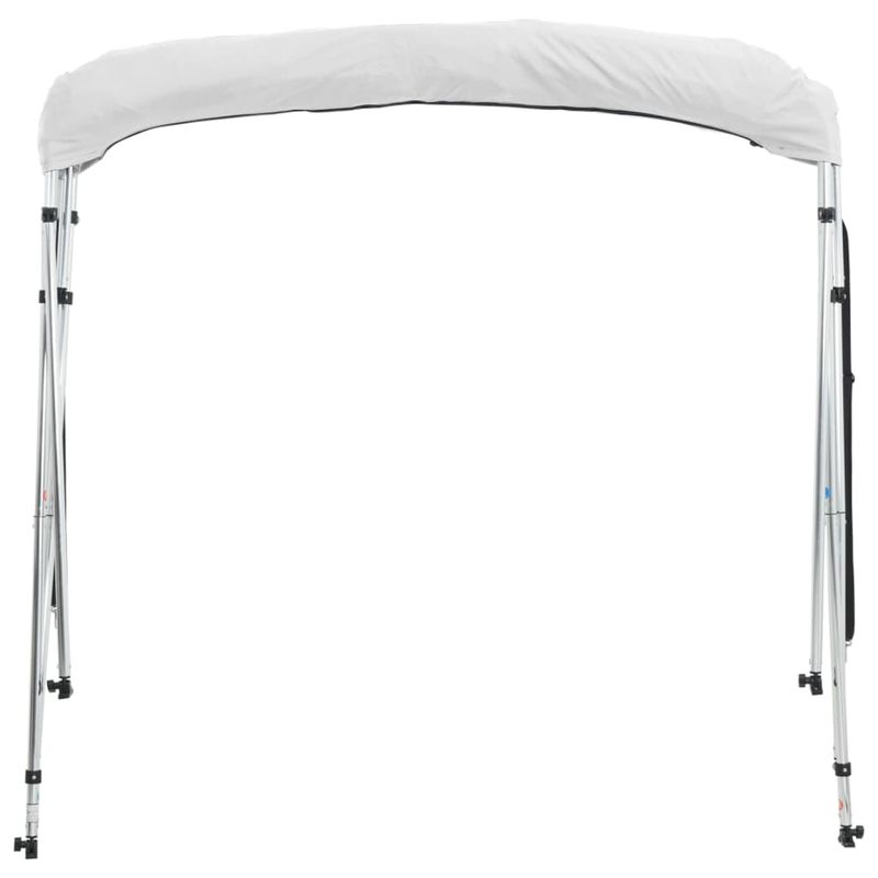 Auto si Moto - Ambarcatiuni - Accesorii ambarcatiuni - Parasolar Bimini 4 arcuri pereti din plasa 243x(185-198)x137 cm, alb - Infinity.ro