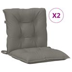 Casa si Gradina - Textile si covoare - Perne si pilote - Perne decorative - Perne scaun cu spatar scund 2 buc. melanj gri 100x50x7cm textil, gri închis melange - Infinity.ro