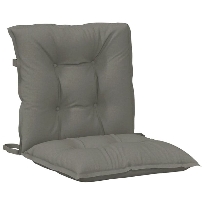Casa si Gradina - Textile si covoare - Perne si pilote - Perne decorative - Perne scaun cu spatar scund 2 buc. melanj gri 100x50x7cm textil, gri închis melange - Infinity.ro