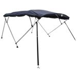 Auto si Moto - Ambarcatiuni - Accesorii ambarcatiuni - Parasolar Bimini 3 arcuri pereti din plasa 183x(185-198)x137 cm, albastru și negru - Infinity.ro