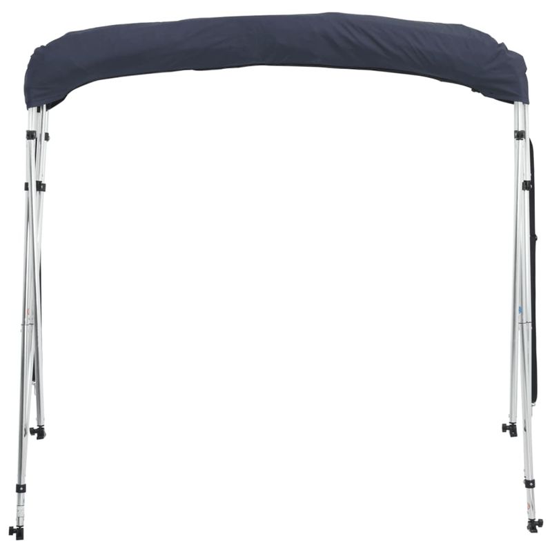 Auto si Moto - Ambarcatiuni - Accesorii ambarcatiuni - Parasolar Bimini 3 arcuri pereti din plasa 183x(185-198)x137 cm, albastru și negru - Infinity.ro
