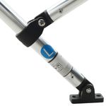 Auto si Moto - Ambarcatiuni - Accesorii ambarcatiuni - Parasolar Bimini 3 arcuri pereti din plasa 183x(185-198)x137 cm, albastru și negru - Infinity.ro
