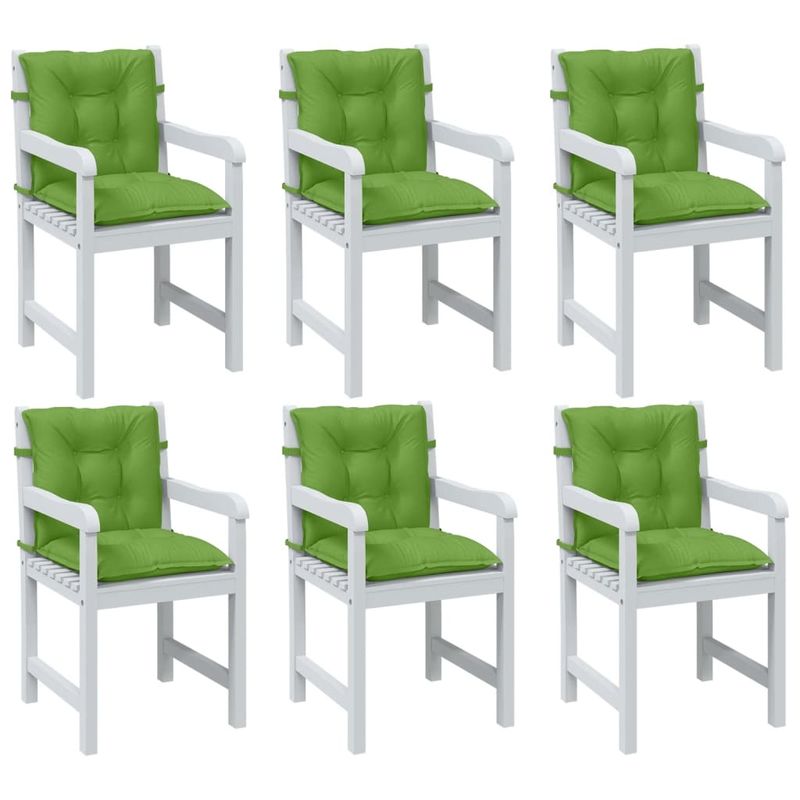 Casa si Gradina - Textile si covoare - Perne si pilote - Perne decorative - Perne scaun spatar scund 6 buc. melanj verde 100x50x7 cm textil - Infinity.ro