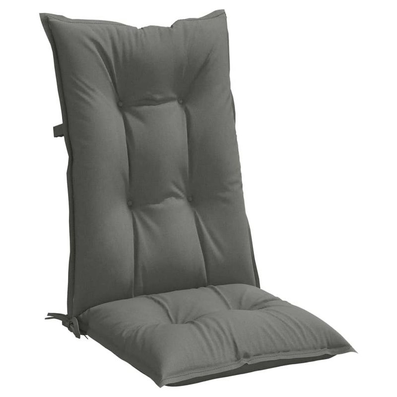 Casa si Gradina - Textile si covoare - Perne si pilote - Perne decorative - Perne scaun cu spatar inalt 2 buc. melanj gri 120x50x7cm textil, gri închis melange - Infinity.ro