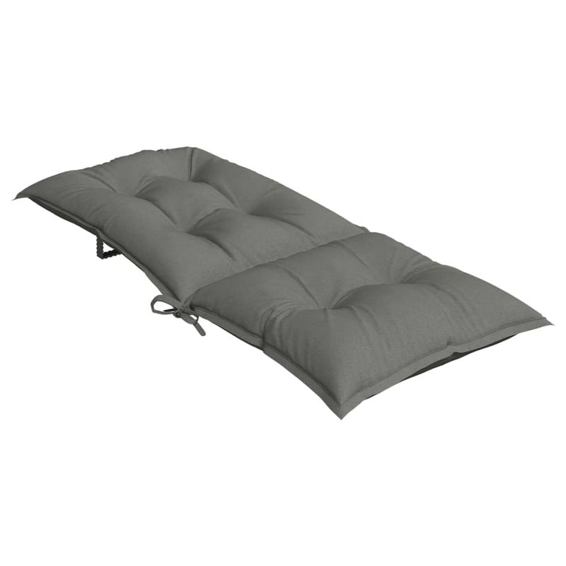 Casa si Gradina - Textile si covoare - Perne si pilote - Perne decorative - Perne scaun cu spatar inalt 2 buc. melanj gri 120x50x7cm textil, gri închis melange - Infinity.ro