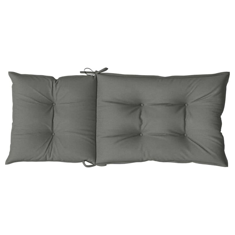 Casa si Gradina - Textile si covoare - Perne si pilote - Perne decorative - Perne scaun cu spatar inalt 2 buc. melanj gri 120x50x7cm textil, gri închis melange - Infinity.ro