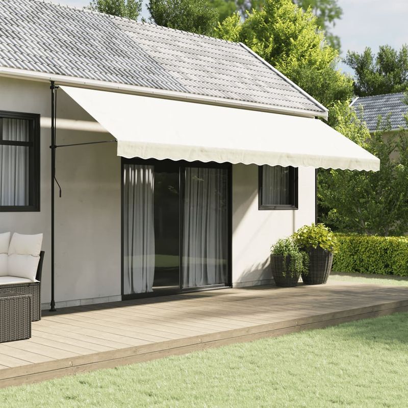 Casa si Gradina - Gradina si terasa - Umbrele si pavilioane - Umbrele - Panza de rezerva fald copertina, crem 5 m dungi - Infinity.ro