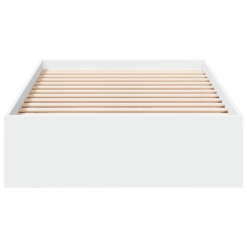 Casa si Gradina - Mobilier - Paturi si accesorii - Paturi - Cadru de pat cu sertare, alb, 75x190 cm, lemn prelucrat - Infinity.ro