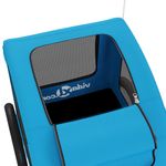 Petshop - Accesorii petshop - Culcusuri si custi - Genti si articole transport - Remorca de bicicleta animale companie, albastru, oxford/fier, mărime 137x68x72 cm - Infinity.ro