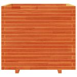 Casa si Gradina - Gradinarit si plante - Plante si ghivece - Ghivece si suporturi - Jardiniera de gradina, maro ceruit, 80x80x72 cm, lemn masiv pin - Infinity.ro