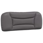 Casa si Gradina - Mobilier - Paturi si accesorii - Paturi - Pat cu saltea, gri, 100x200 cm, piele ecologica - Infinity.ro