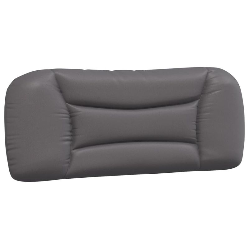 Casa si Gradina - Mobilier - Paturi si accesorii - Paturi - Pat cu saltea, gri, 100x200 cm, piele ecologica - Infinity.ro