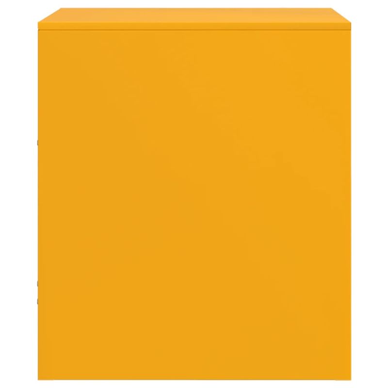 Casa si Gradina - Mobilier - Comode si corpuri - Noptiere - Noptiere, 2 buc., galben mustar, 34,5x39x44 cm, otel - Infinity.ro