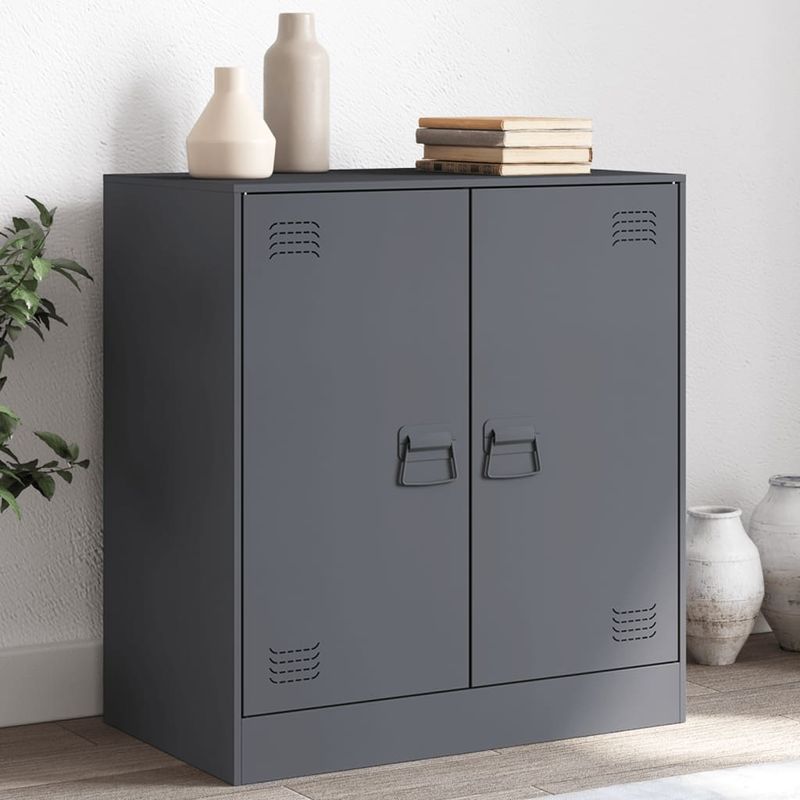 Casa si Gradina - Mobilier - Comode si corpuri - Comode - Servanta, antracit, 67x39x73 cm, otel - Infinity.ro