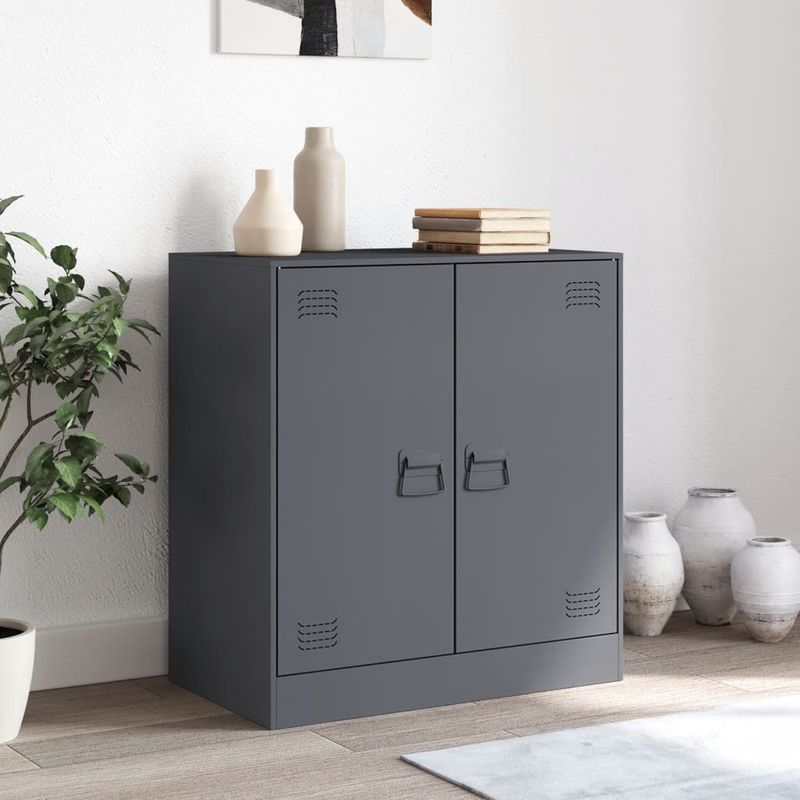 Casa si Gradina - Mobilier - Comode si corpuri - Comode - Servanta, antracit, 67x39x73 cm, otel - Infinity.ro