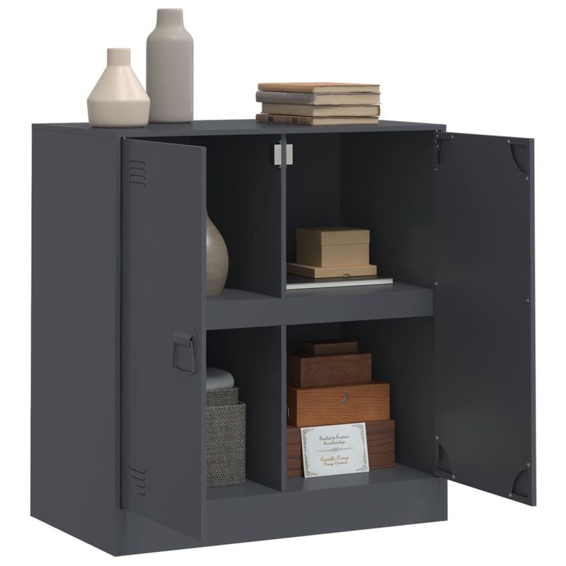 Casa si Gradina - Mobilier - Comode si corpuri - Comode - Servanta, antracit, 67x39x73 cm, otel - Infinity.ro