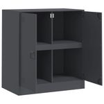 Casa si Gradina - Mobilier - Comode si corpuri - Comode - Servanta, antracit, 67x39x73 cm, otel - Infinity.ro